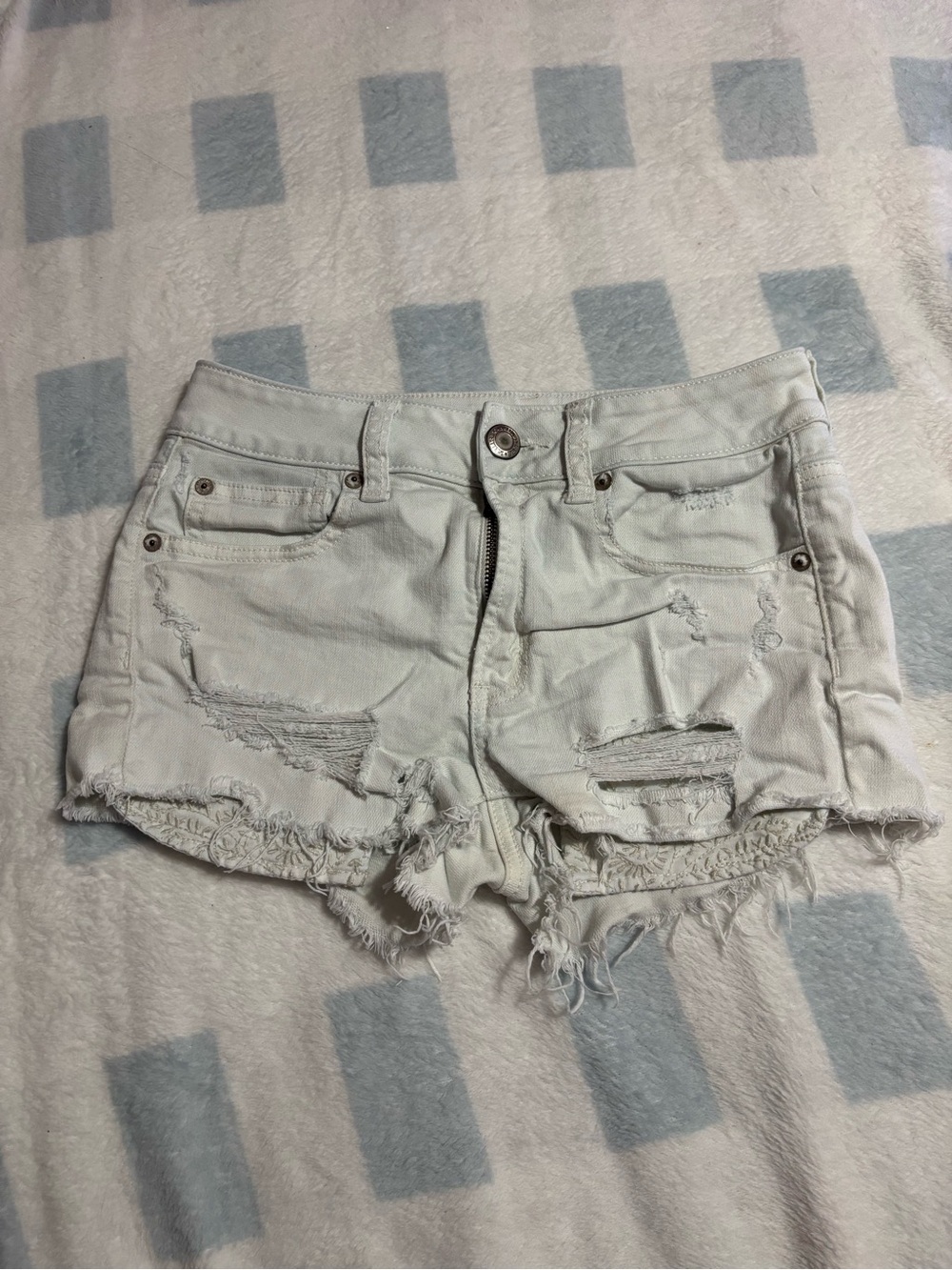 American Eagle Ripped Jean Shorts